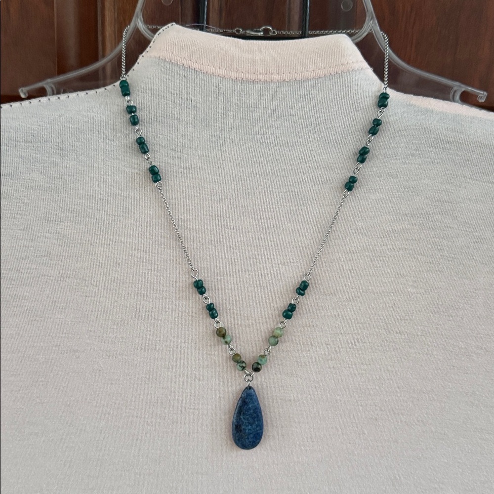 J. Jill blue Elegant Blue three in one Necklace - Picture 5 of 7